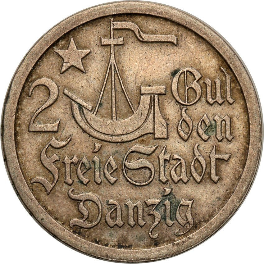 Wolne Miasto Gdańsk/Danzig. 2 guldeny 1923